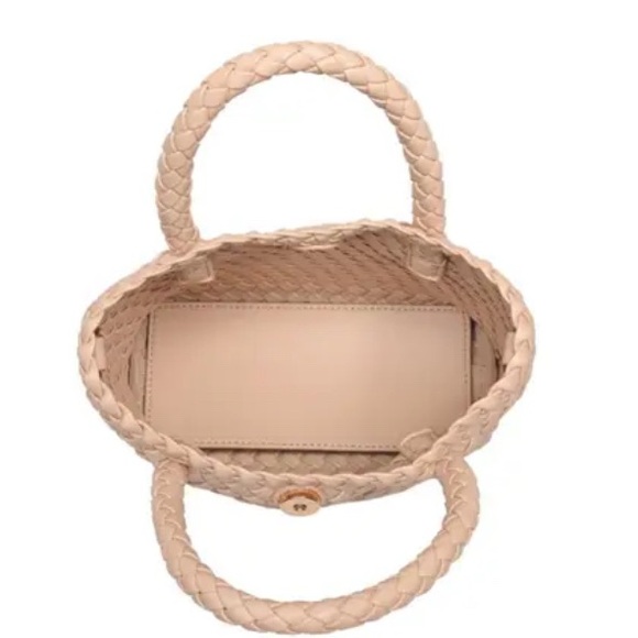 NWT! “LEANNA” Bag by MODA LUXE, Woven vegan leather - Picture 7 of 9